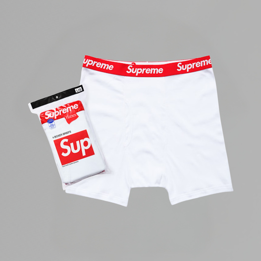 BOXER SUPREME x HANES 'BRIEFS WHITE' (4 PACK)