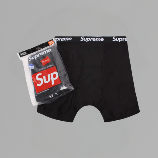 BOXER SUPREME x HANES 'BRIEFS BLACK' (4 PACK)
