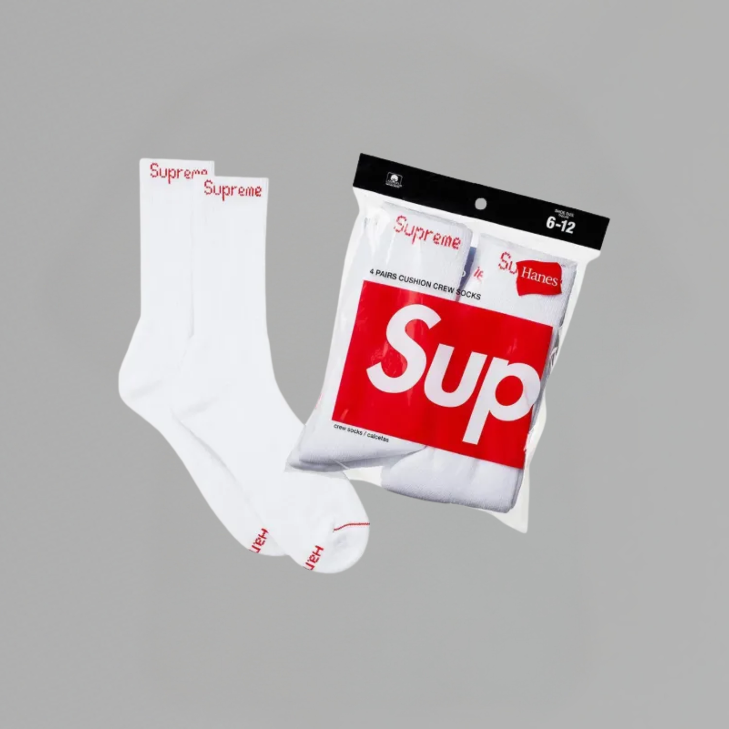 CALCETAS SUPREME x HANES WHITE