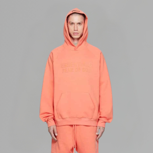Hoodie Fear of God Essentials 'Coral'