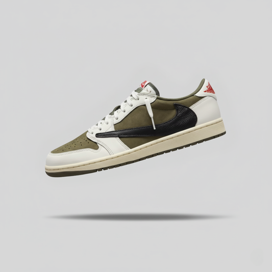 TENIS JORDAN 1 LOW x TRAVIS SCOTT 'REVERSE OLIVE'