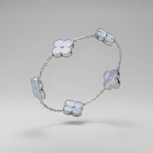 PULSO TIPO VAN CLEEF 'ORO BLANCO'