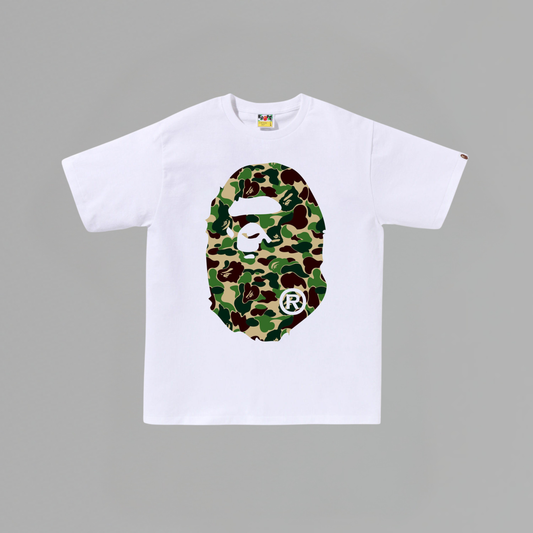 T SHIRT BAPE 'ABC CAMO BIG APE HEAD'