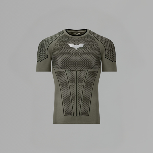 T SHIRT YOUNGLA 'BATMAN COMPRESSION TEE GREEN'