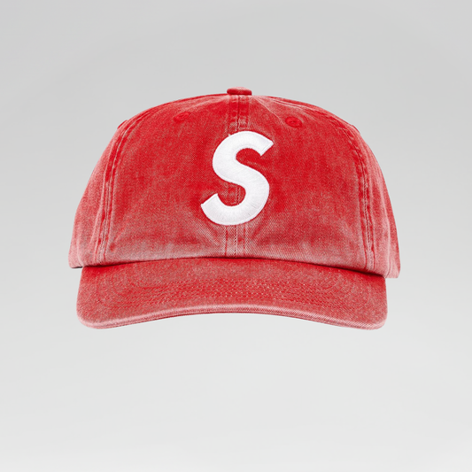 GORRA SUPREME 'PIGMENT COATED S LOGO 6-PANEL'