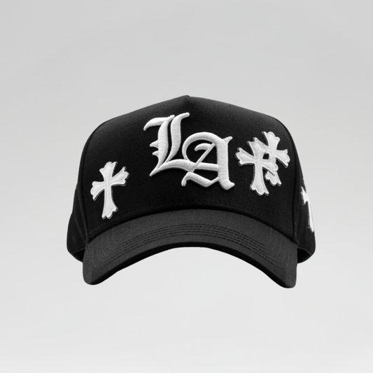 GORRA 'LA CHROME' BLACK WHITE