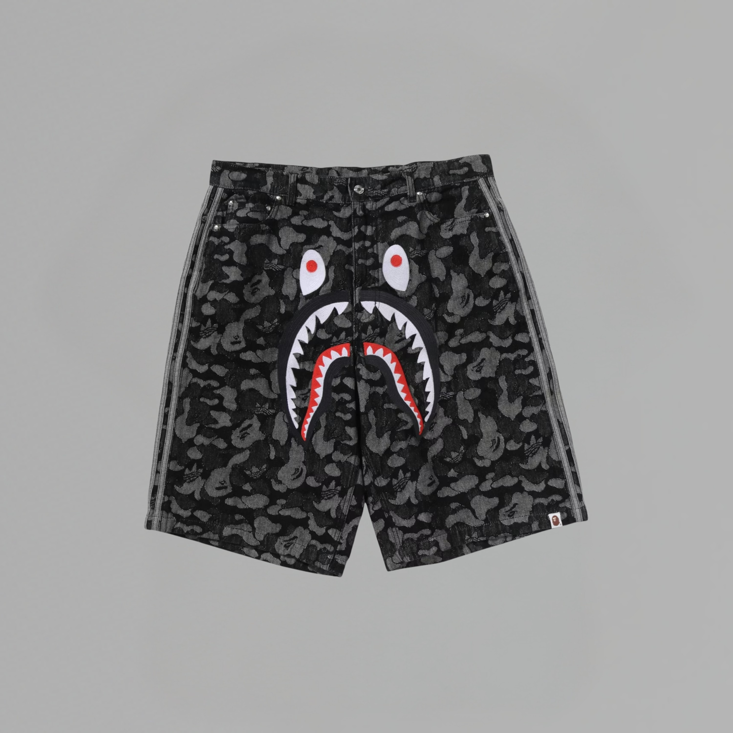 SHORT ADIDAS x BAPE 'SHARK DENIM'