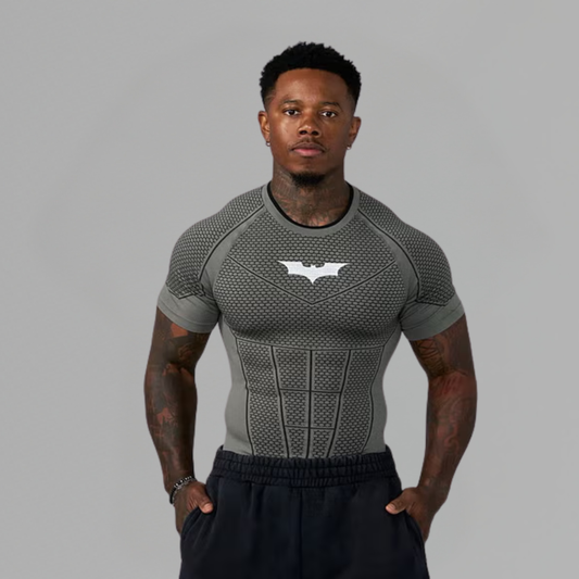 T SHIRT YOUNGLA 'BATMAN COMPRESSION TEE GREEN'