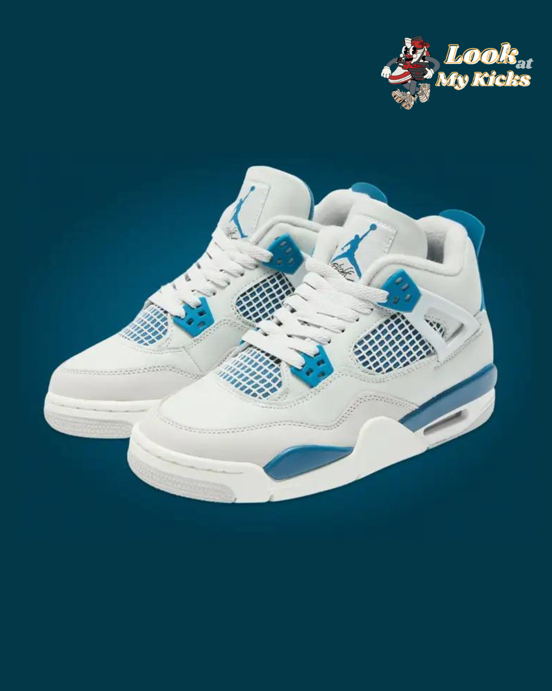Jordan retro 4 Military blue