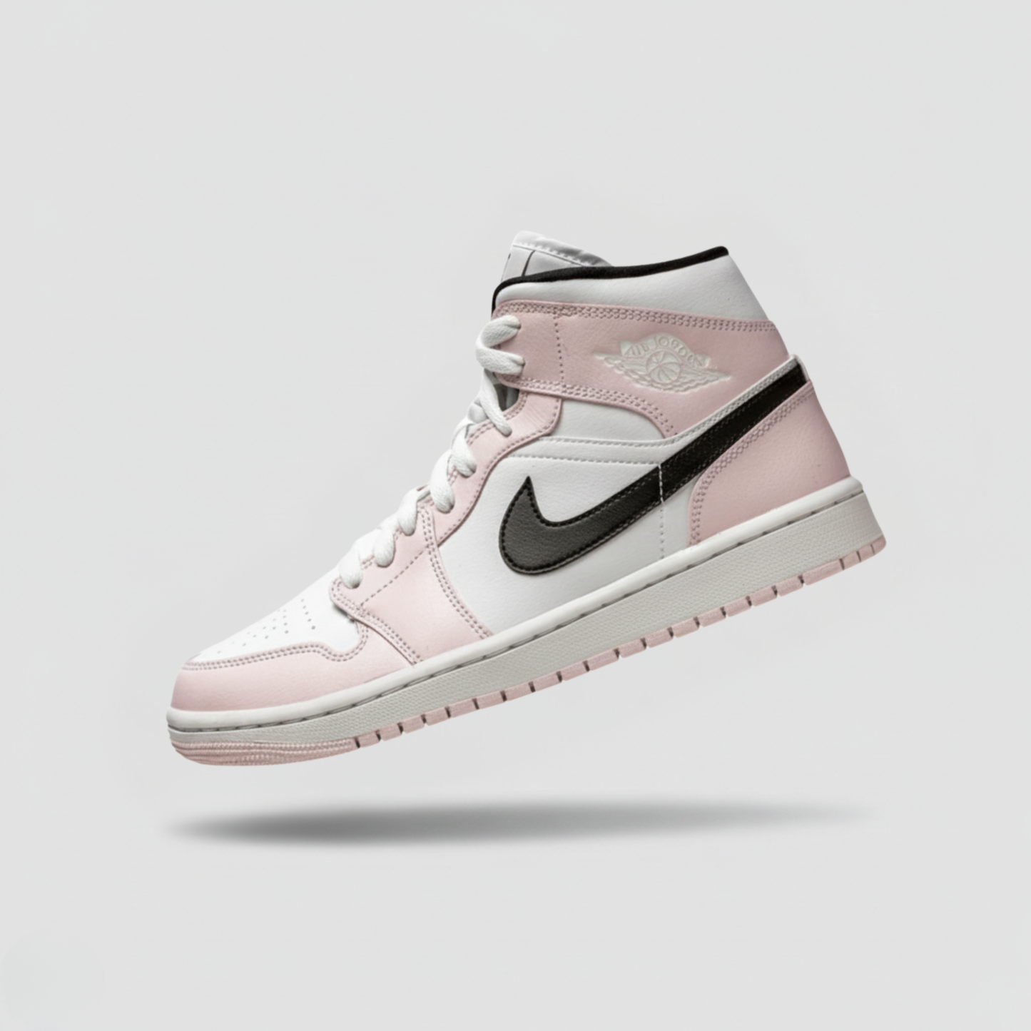 TENIS JORDAN 1 MID BARELY ROSE